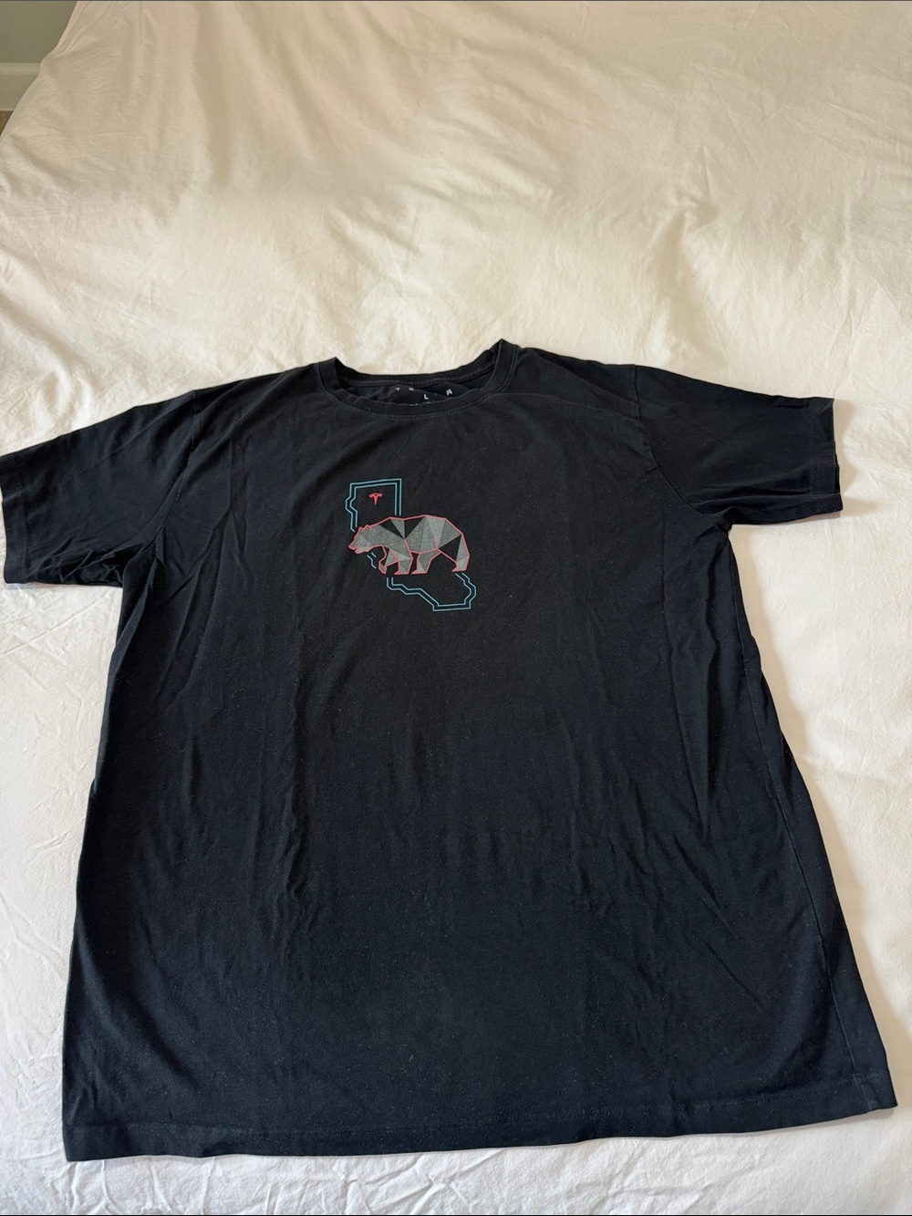 Tesla California Bear T-Shirt Men’s Large Cyberbear